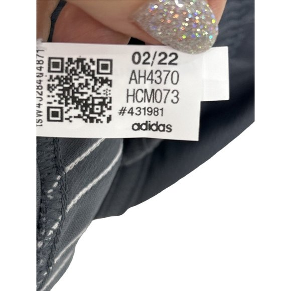 Adidas Stripe Grey Mesh Girls’ Shorts XL US 16 Regular  MulticolorTriple Stripe - Picture 6 of 10
